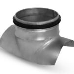 Atšaka balninė, 90, su tarpinėmis, DN 125/125