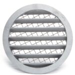 Grotelės aliuminės lauko su metaliniu tinkleliu, DN 160