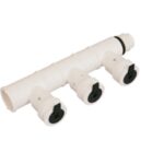 PVDF kolektorius su greito jungimo jungtimis Pe-Xc/Al/Pe-Xc d16x16x16 vamzdžiui