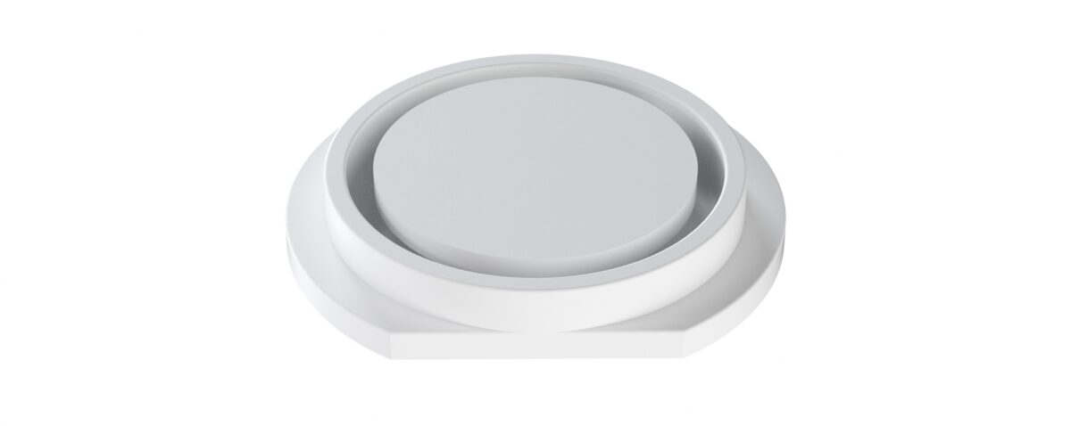 Apvalus difuzorius CIRCLE WCIRCLE125, 125 mm pajungimas su metaliniais tvirtinimo sparneliais