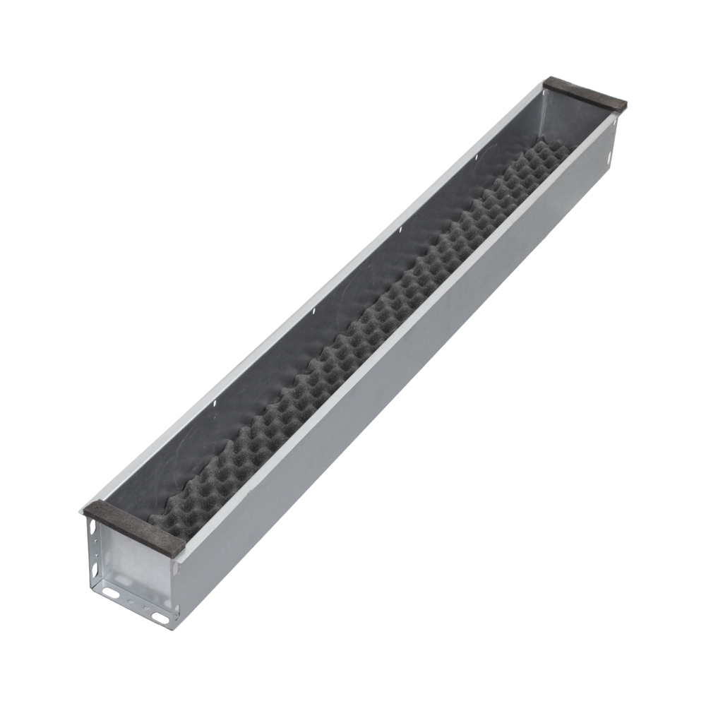 Ventmann GTGA75625 akustinė prijungimo dėžė Line serijai, 0,625 m ilgio, 75 mm pločio, su 1 arba 2 plyšiais.