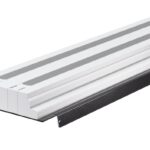 Berėmis gipso vėdinimo difuzorius LINE 0,625 m, dviejų plyšių, 12 mm