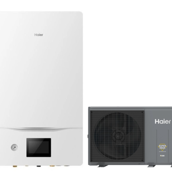 Haier Hydro Split R290 šilumos siurblio komplektas 4 kW su lauko ir vidaus bloku be boilerio