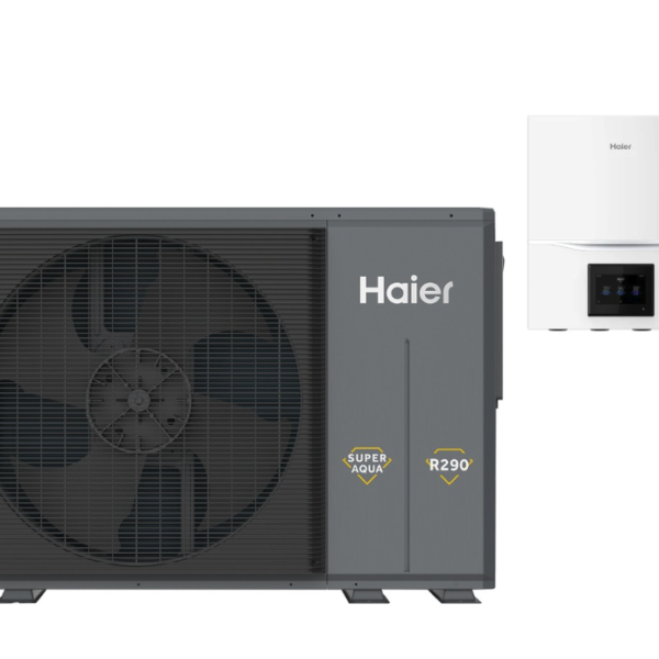 Oras-vanduo šilumos siurblys Haier Super Aqua Monobloko komplektas R290 be boilerio 16kW  AW16NMXGHA/ATW-A03N