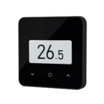 Belaidis skaitmeninis kambario termostatas Heatmann Senso Lite juodas, Wi-Fi, gr. šild. zonų valdymui